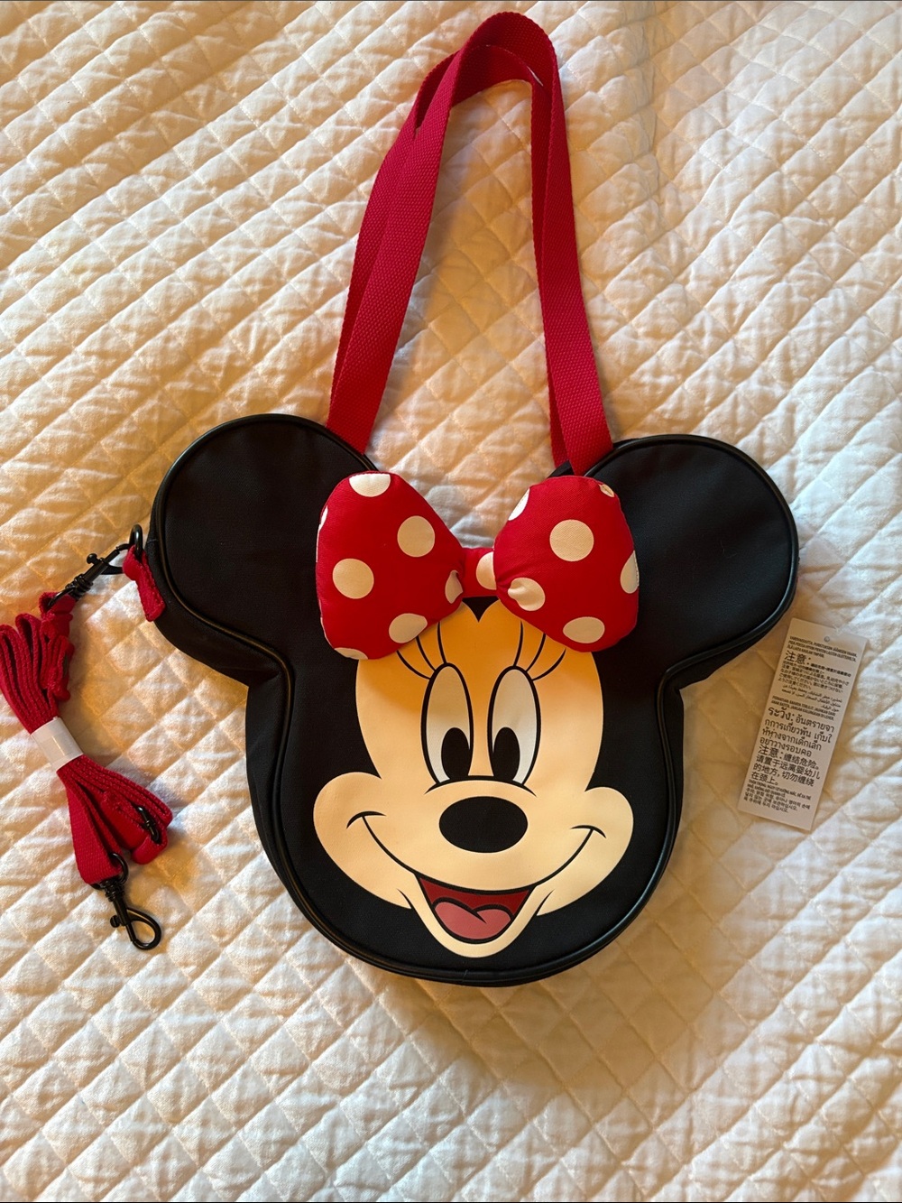 Disney Minnie Mouse Mini Face Canvas Tote Bag - Picture 7 of 9